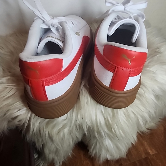 Puma Smash Stripe Platform Sneakers 10 NEW - Picture 10 of 11